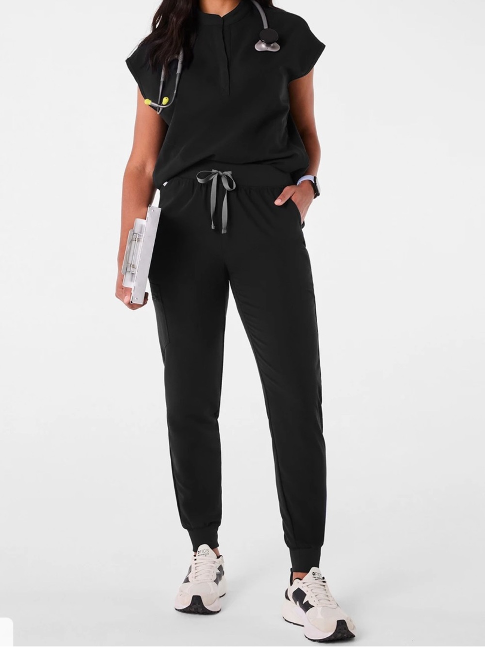 Figs Zamora High Waisted Jogger Scrub Bottoms